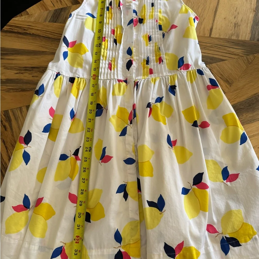 Kate spade cotton sleeveless lemon zest tuxedo shirt dress sleeveless - Picture 5 of 10